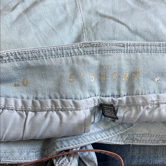 WHBM Jean The 5" Short Size 0 with tie White House Black Market Light wash - Picture 4 of 11